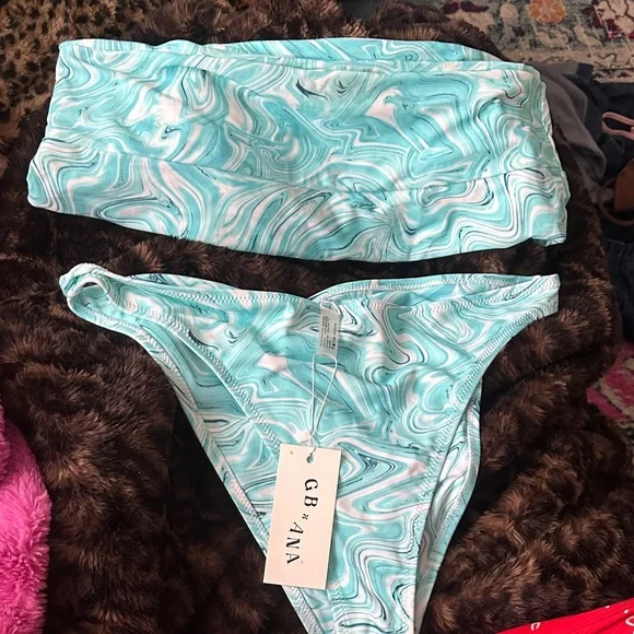 GB x ANA Blue Bikini Set NWT - Picture 1 of 1